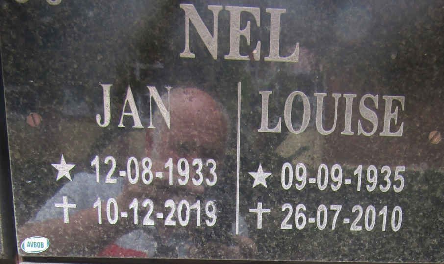 NEL Jan 1933-2019 &amp; Louise 1935-2010