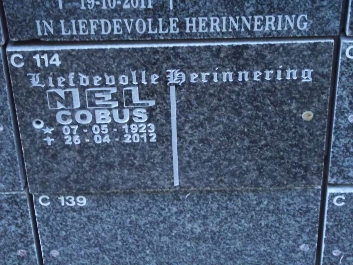 NEL Cobus 1923-2012