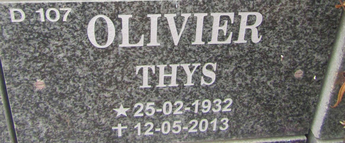 OLIVIER Thys 1932-2013