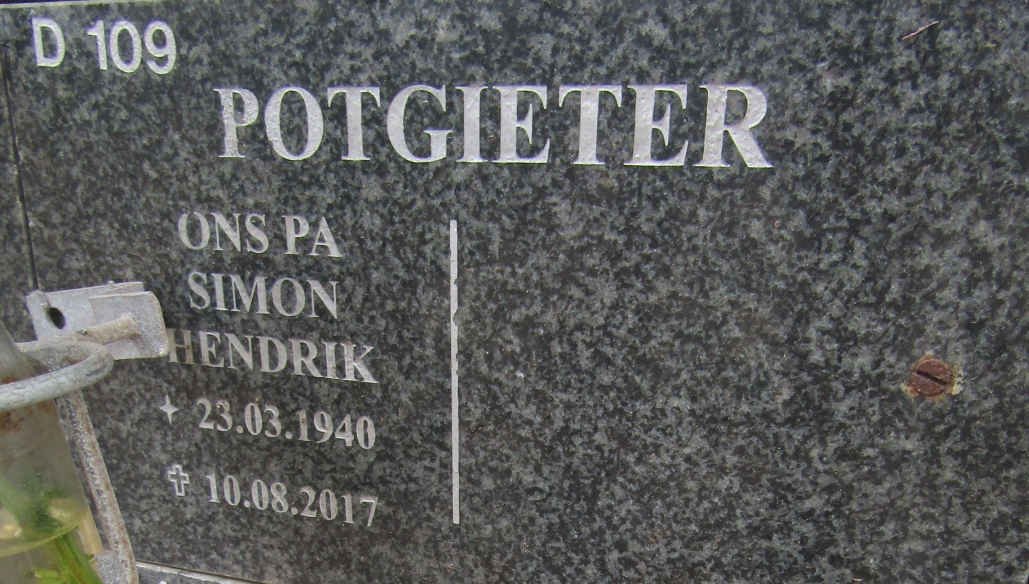 POTGIETER Simon Hendrik 1940-2017