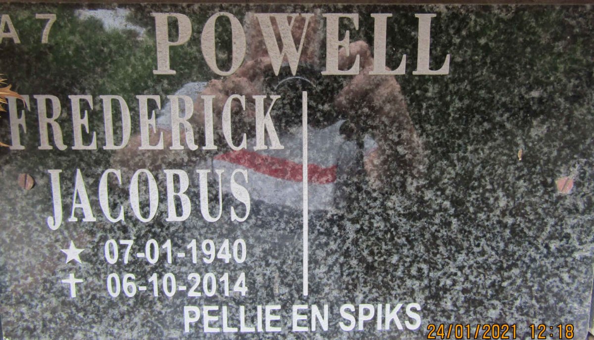 POWELL Frederick Jacobus 1940-2014