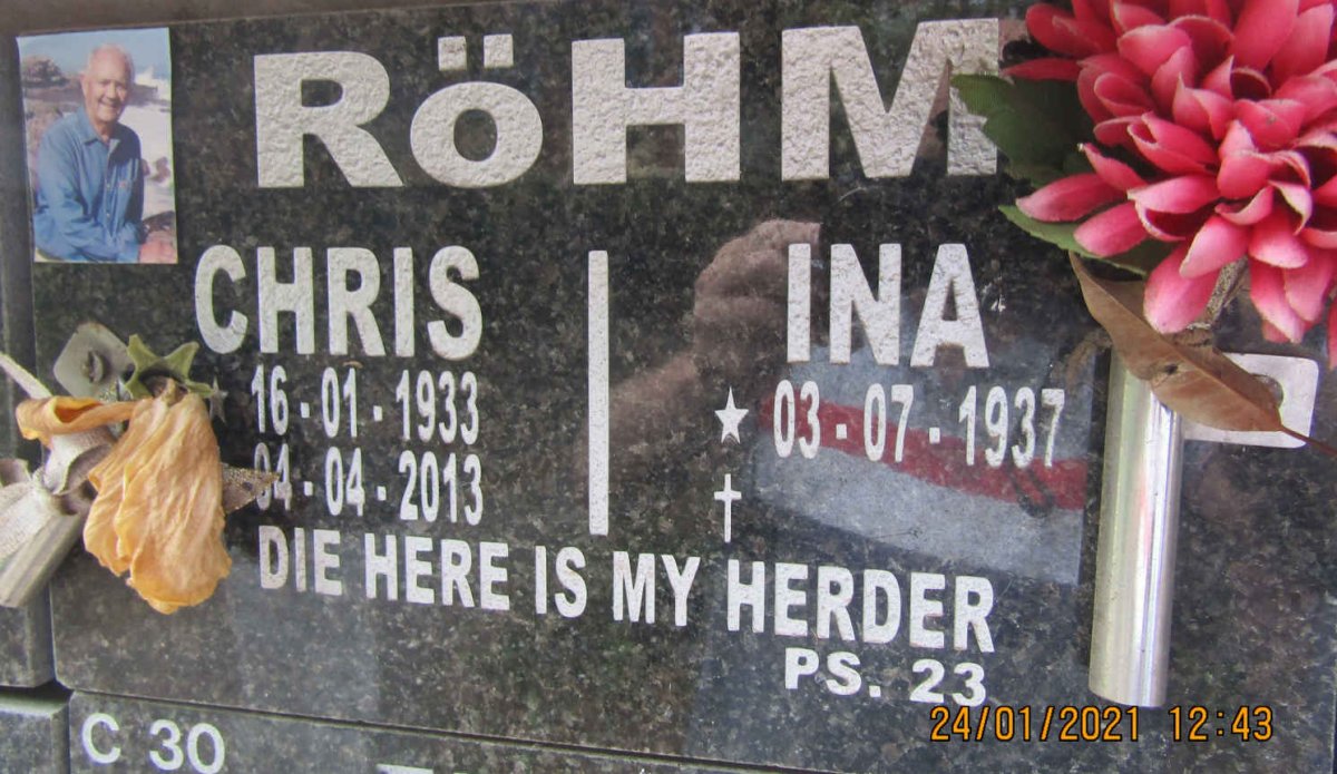 ROHM Chris 1933-2013 &amp; Ina 1937-