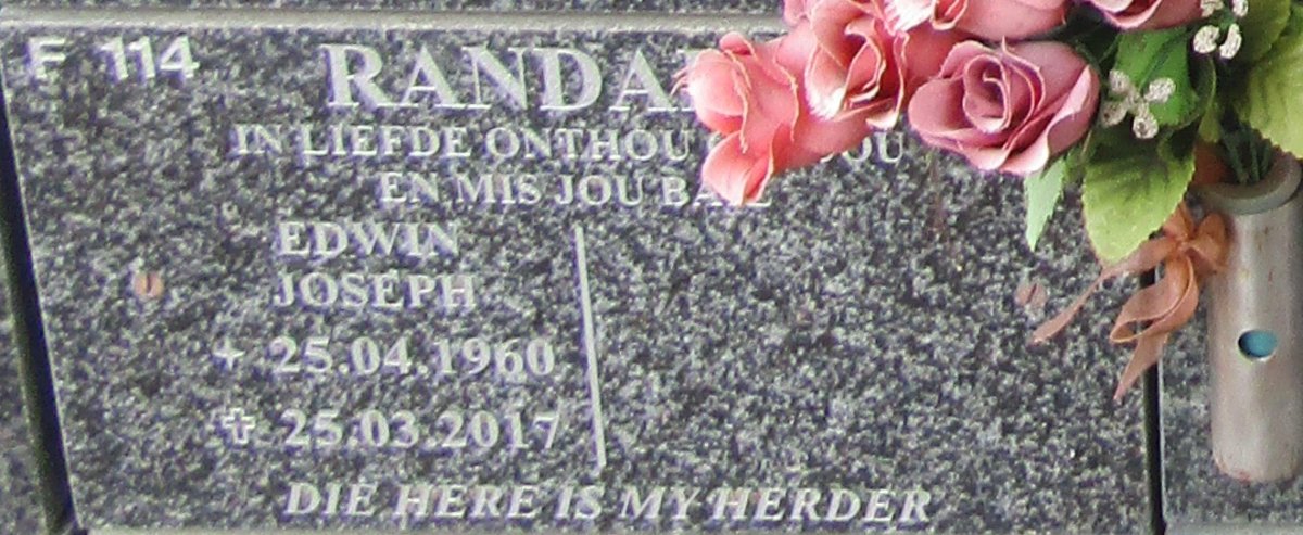 RANDALL Edwin Joseph 1960-2017
