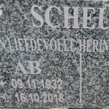 SCHEUN A.B. 1932-2018