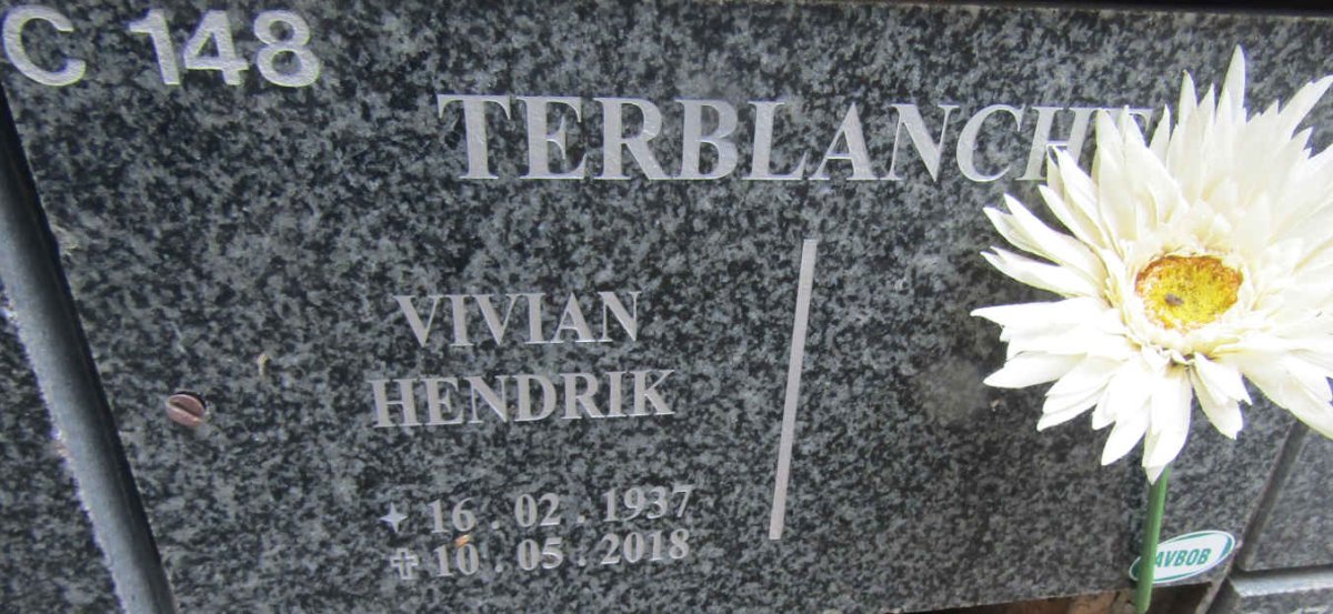 TERBLANCHE Vivian Hendrik 1937-2018
