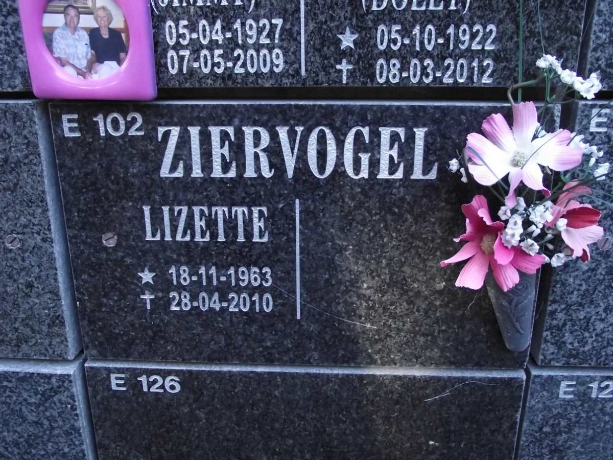 ZIERVOGEL Lizette 1963-2010