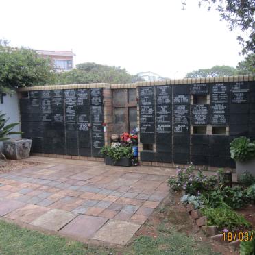 Eastern Cape, JEFFREYS BAY, Methodist Church, Memorial Wall