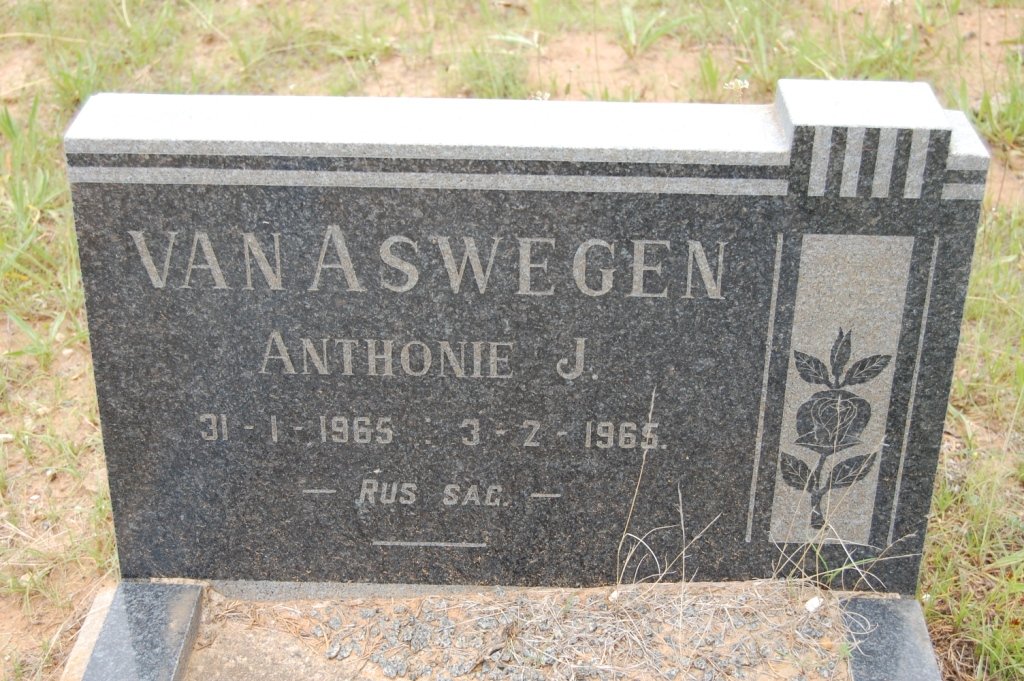ASWEGEN Anthonie J., van 1965-1965