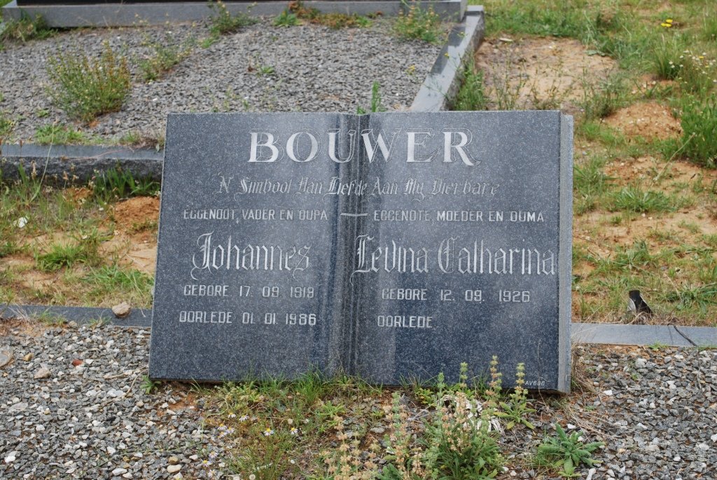 BOUWER Johannes 1919-1985 &amp; Levina Catharina 1926-