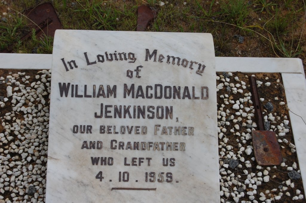 JENKINSON William MacDonald  -1959
