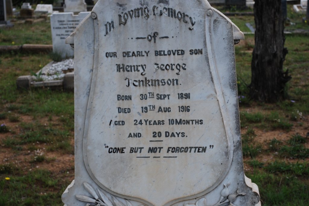 JENKINSON Henry George 1891-1906