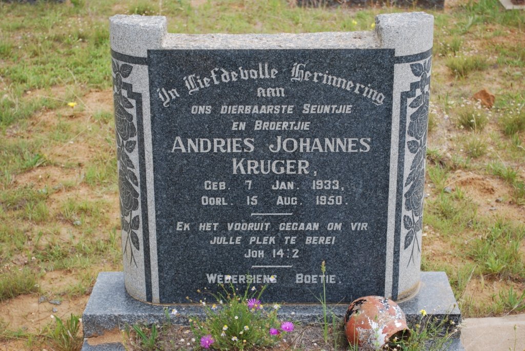 KRUGER Andries Johannes 1933-1950