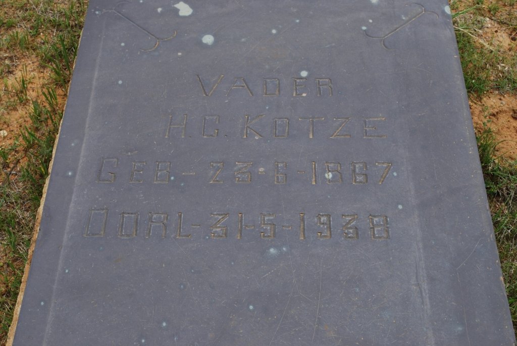 KOTZE H.G.1867-1938