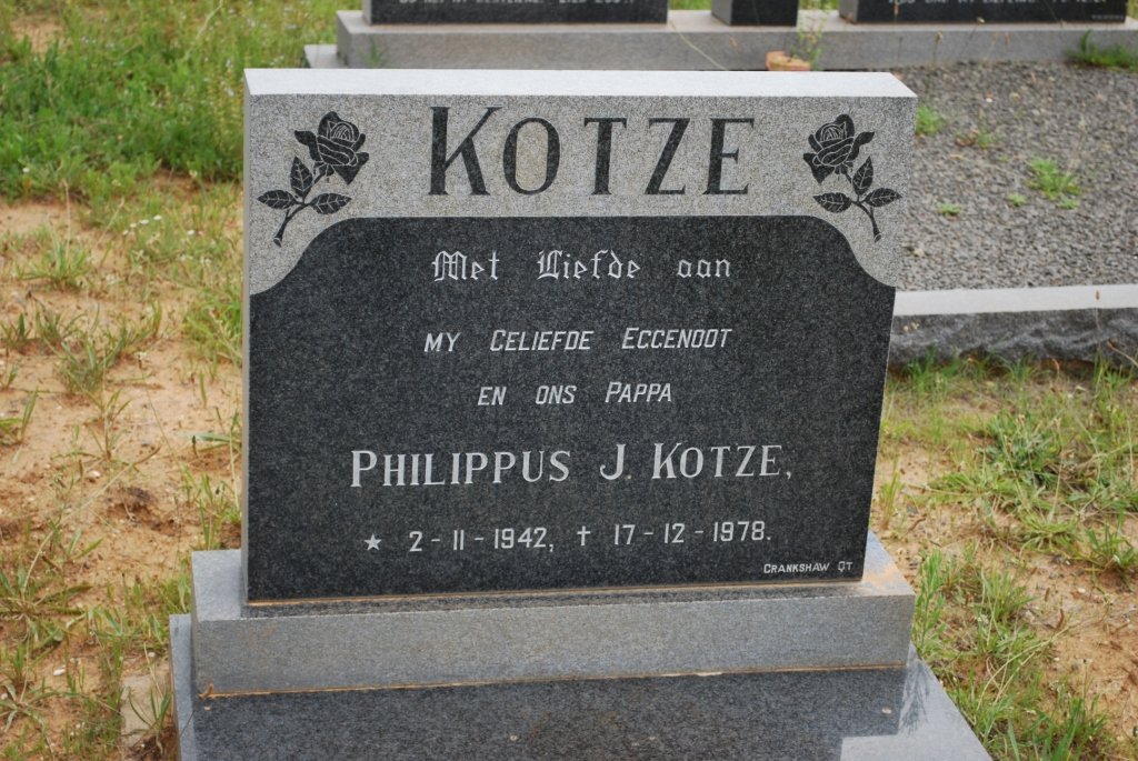 KOTZE Philippus J. 1942-1978