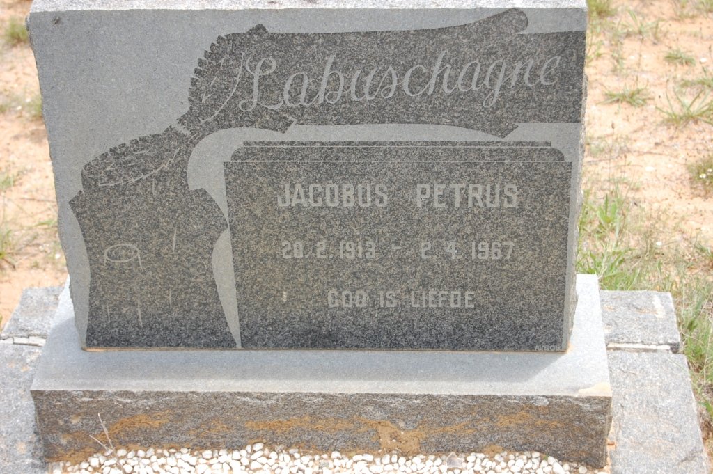 LABUSCHAGNE Jacobus Petrus 1913-1967