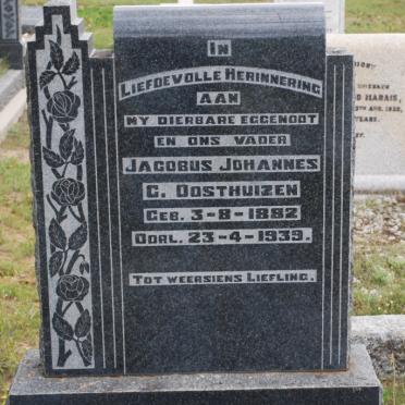 OOSTHUIZEN Jacobus Johannes C. 1882-1939
