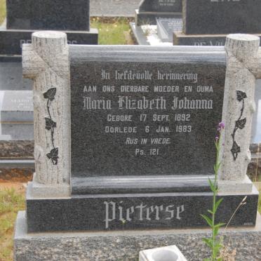 PIETERSE Maria Elizabeth Johanna 1892-1983