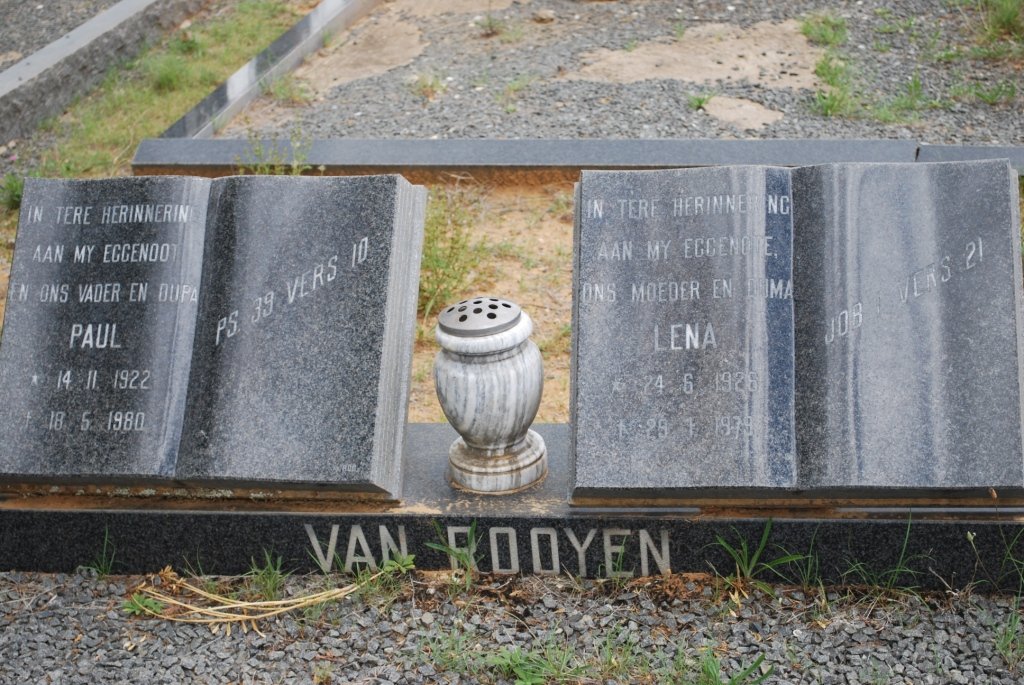 ROOYEN Paul, van 1922-1980 &amp; Lena 1926-1979