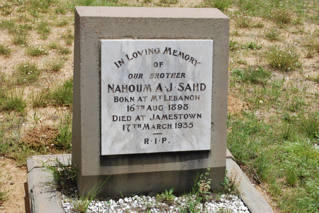 SAHD Nahoum A.J. 1898-1935