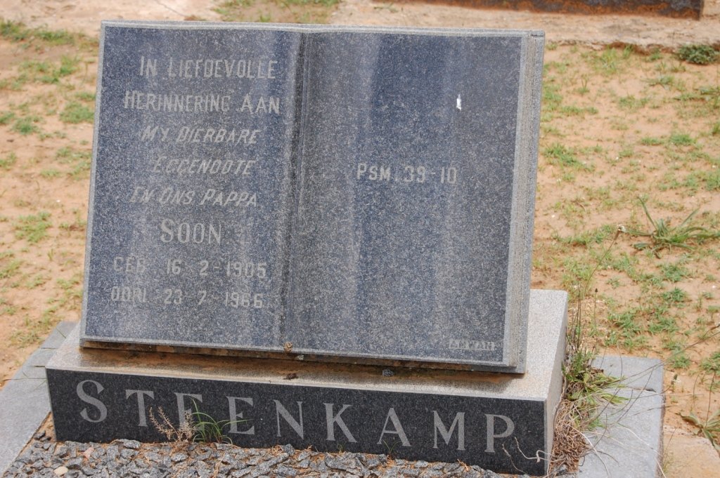STEENKAMP Soon 1905-1966