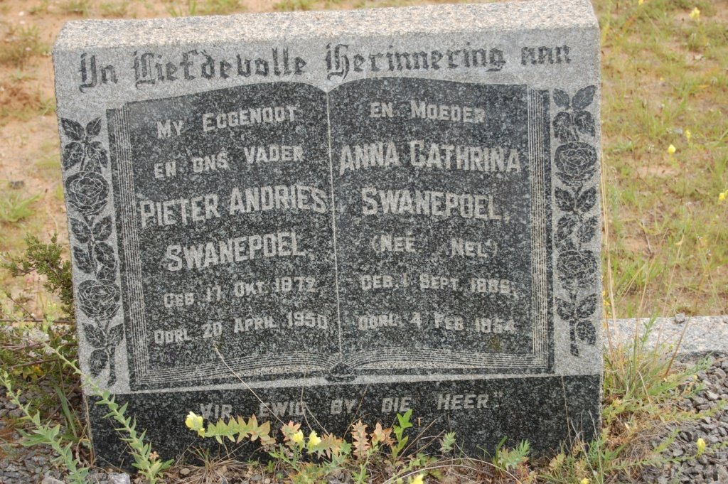 SWANEPOEL Pieter Andries 1872-1950 &amp; Anna Catharina NEL 1885-1954