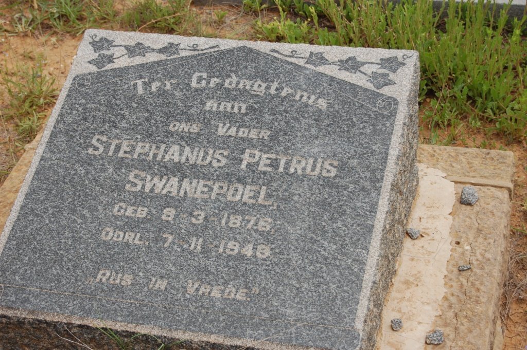 SWANEPOEL Stephanus Petrus 1876-1948