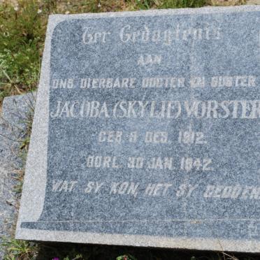 VORSTER Jacoba 1912-1942