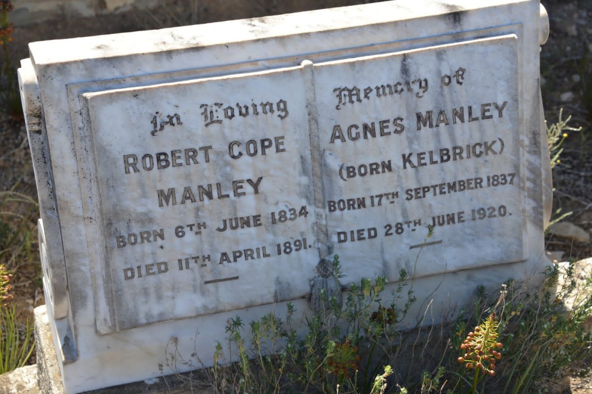 MANLEY Robert Cope 1834-1891 &amp; Agnes KELBRICK 1837-1920