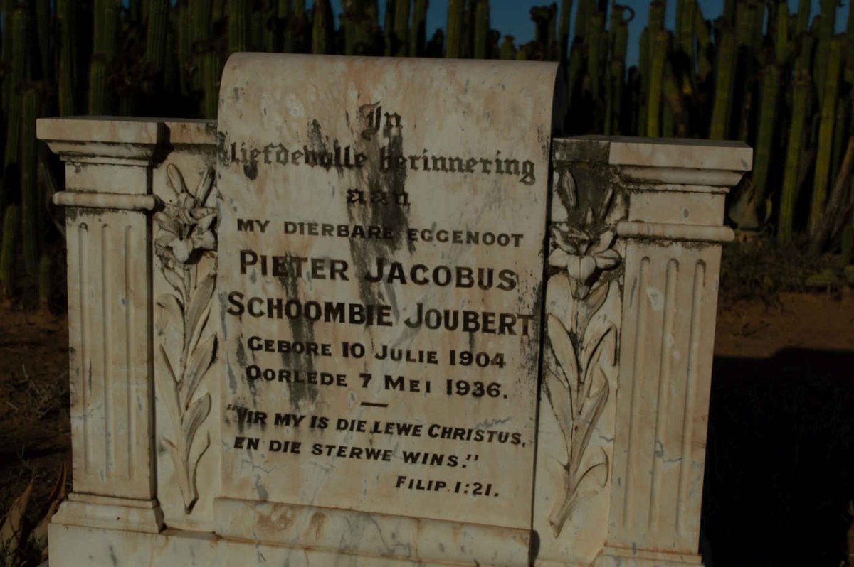 JOUBERT Pieter Jacobus Schoombie 1904-1936