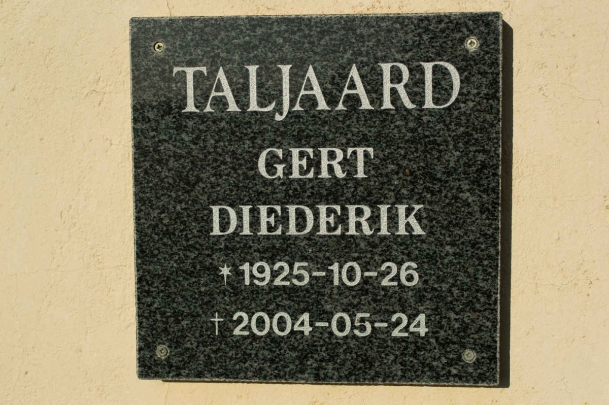 TALJAARD Gert Diederik 1925-2004