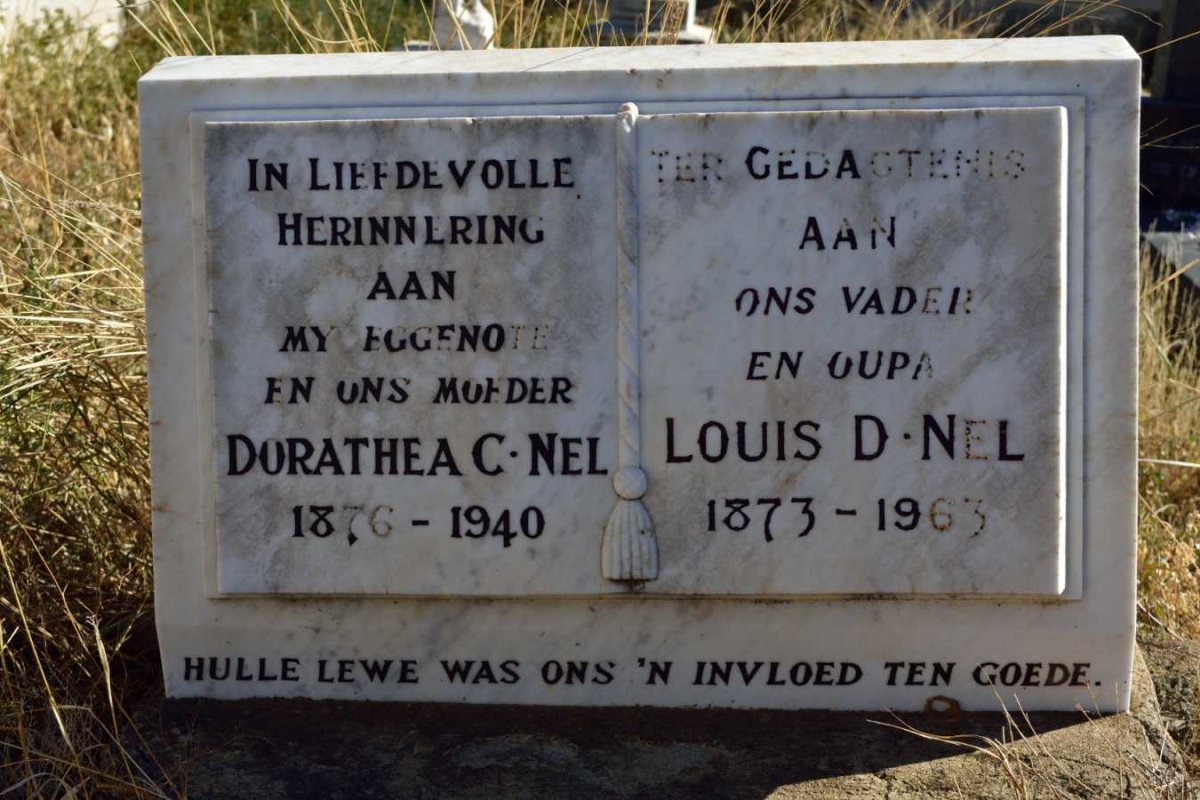NEL Louis D. 1873-1963 &amp; Dorathea C. 1876-1940