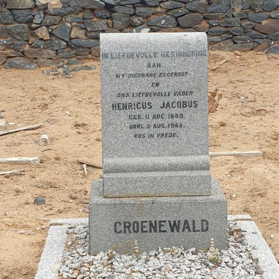 GROENEWALD Henricus Jacobus 1888-1948