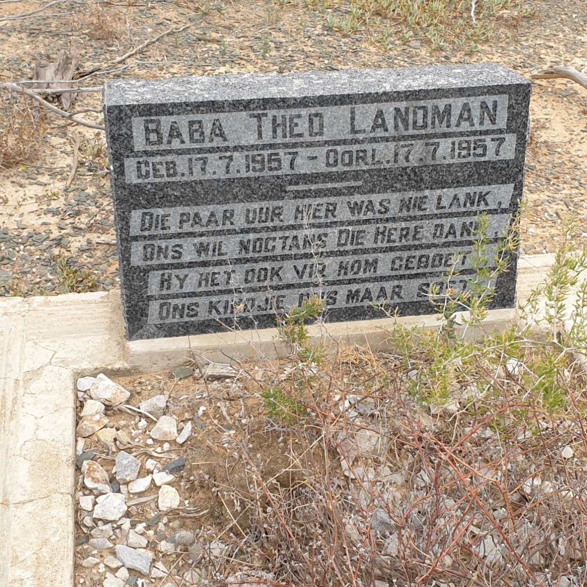 LANDMAN Theo 1957-1957
