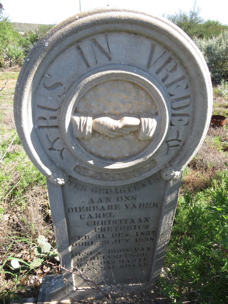 PRETORIUS Carel Christiaan 1857-1938