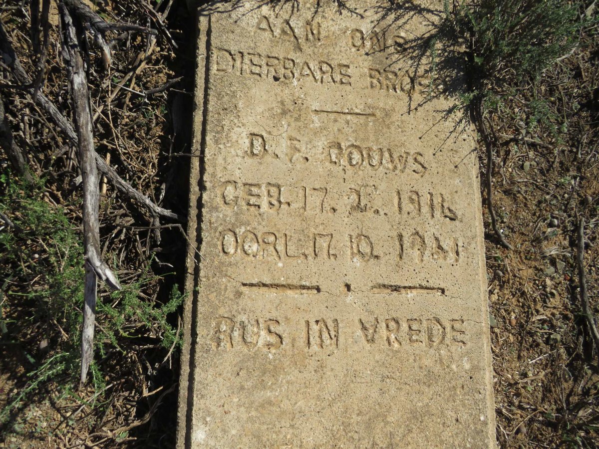 GOUWS D.F. 1916-19?1