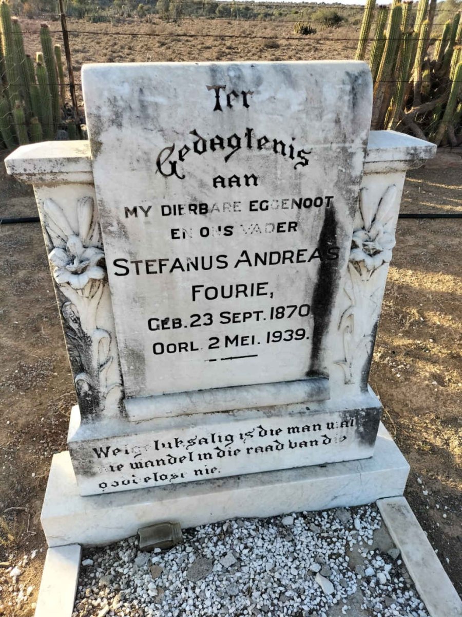 FOURIE Stefanus Andreas 1870-1939