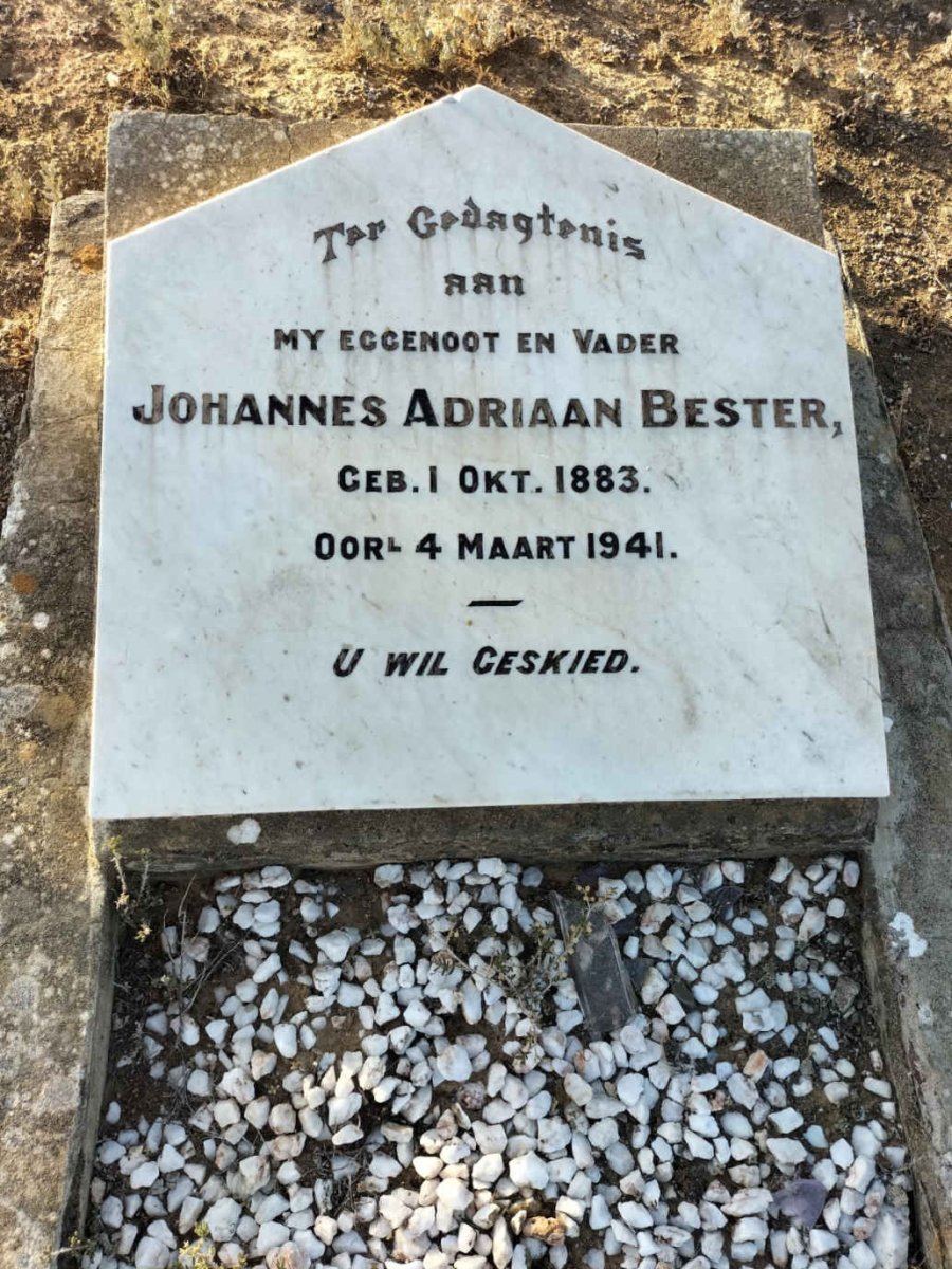 BESTER Johannes Adriaan 1883-1941