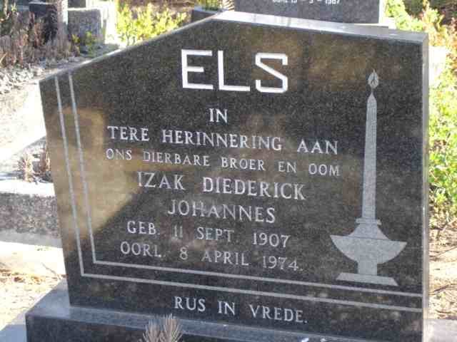 ELS Izak Diederick Johannes 1907-1974