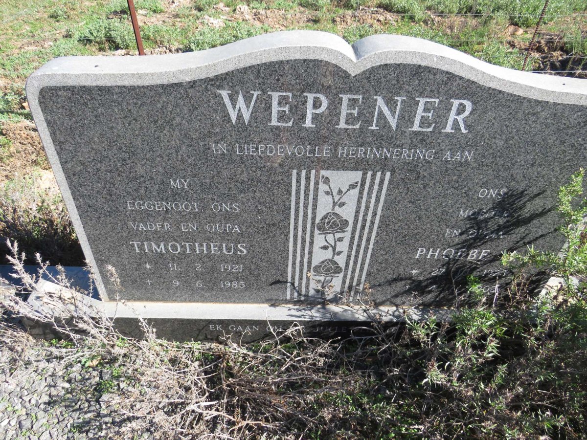 WEPENER Timotheus 1921-1985 & Phoebe M. 1923-2002_1