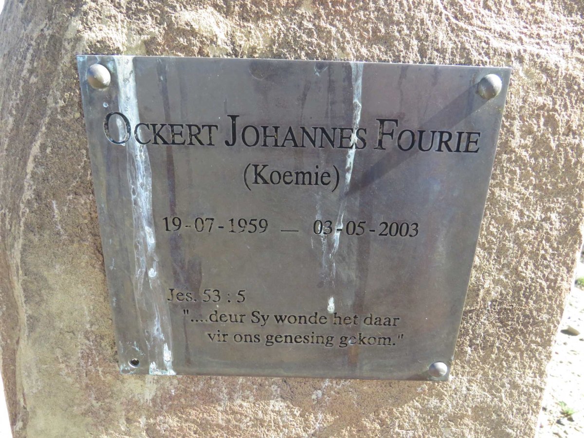FOURIE Ockert Johannes 1959-2003