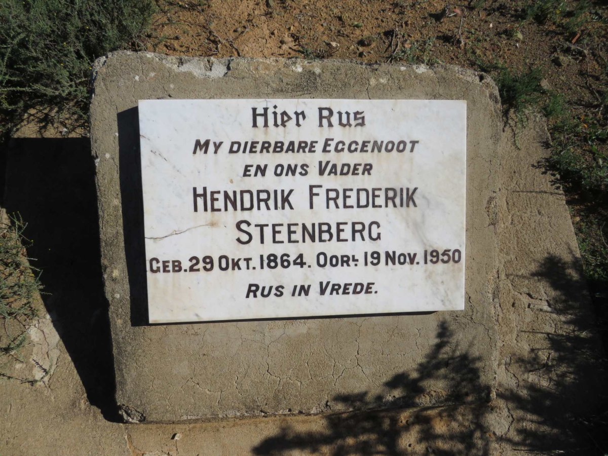 STEENBERG Hendrik Frederik 1864-1950