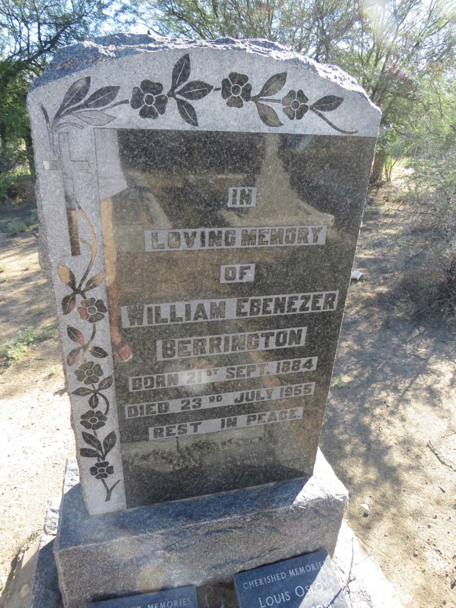 BERRINGTON William Ebenezer 1884-1955