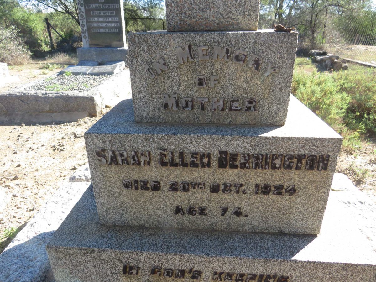 BERRINGTON Sarah Ellen -1924