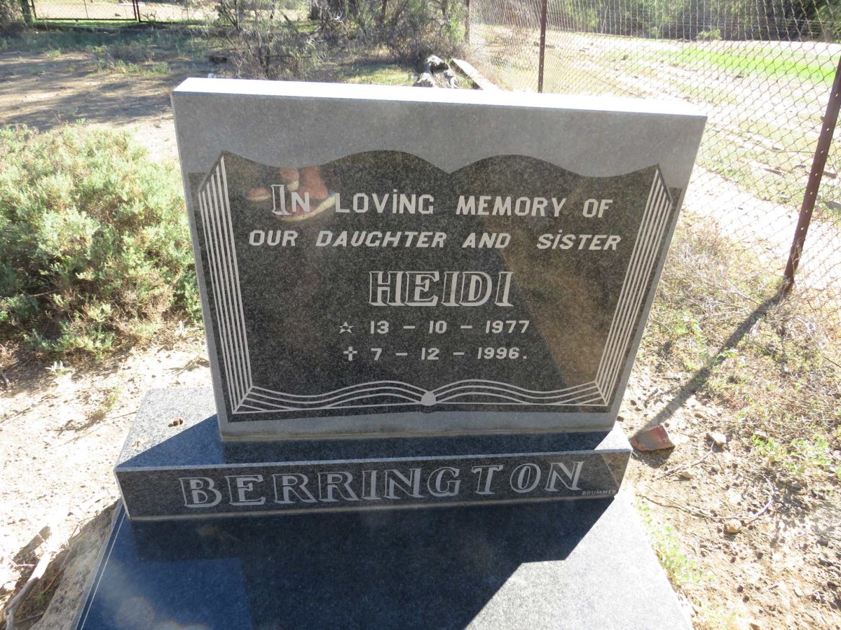BERRINGTON Heidi 1977-1996 