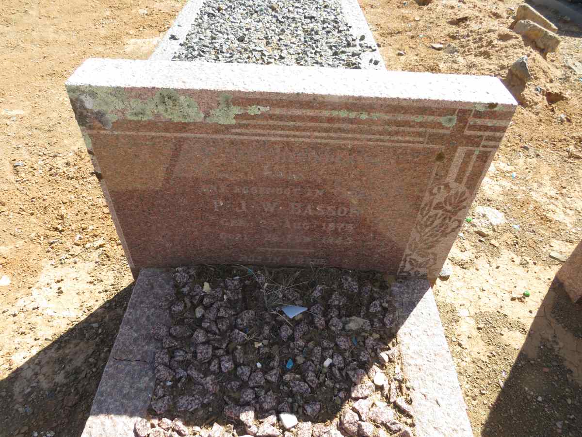 BASSON P.J.W. 1873-194?