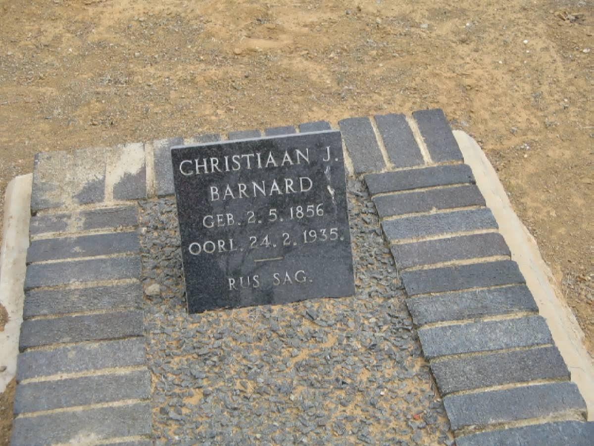 BARNARD Christiaan J. 1856-1935