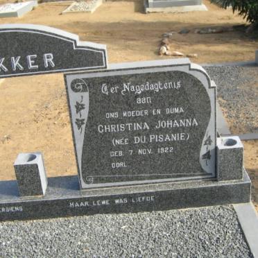 BEKKER Christiaan Hendrik Jakobus 1914-1998 &amp; Christina Johanna DU PISANIE 1922- _2