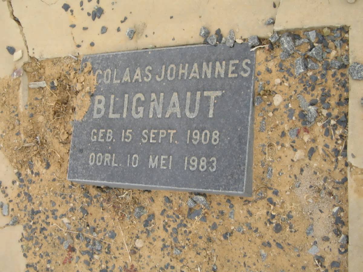 BLIGNAUT Nicolaas Johannes 1908-1983