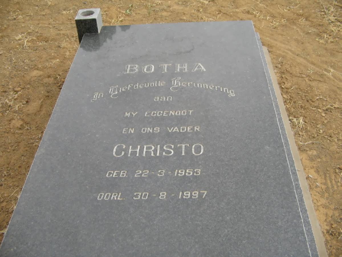 BOTHA Christo 1953-1997