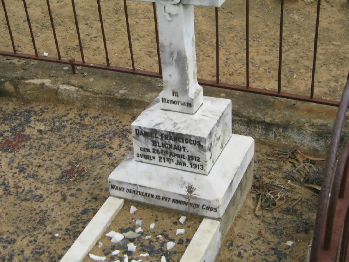 BLIGNAUT Daniel Franciscus 1912-1913